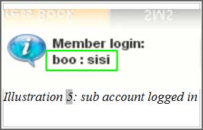 iSMS Sub Account — sub user view