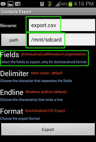 Select Fields
