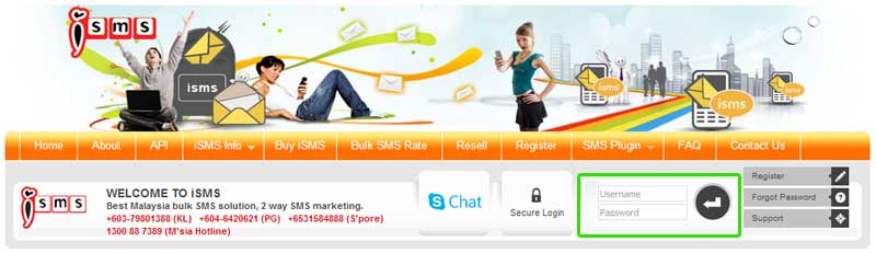 iSMS Member Login