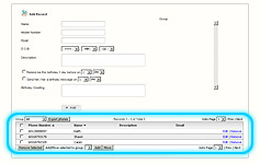 Personalised SMS Step 1 - Address Book